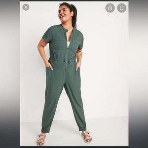 NWT Jumpsuit - Stretchtech Green - Old Navy